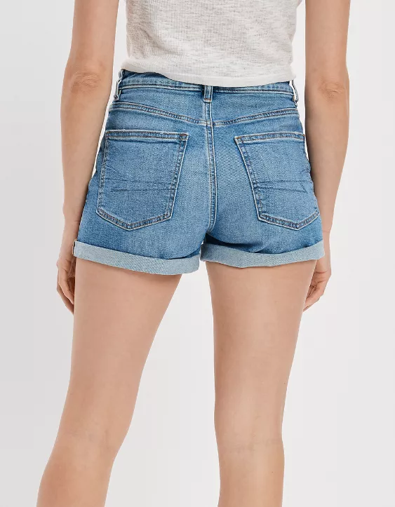 AE Stretch Denim Mom Short 2 AE Stretch Denim Mom Short - Image 2