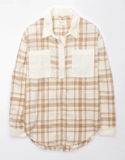 AE Oversized Plaid Pullover Shirt -TrendAura Store 0359 5266 106 f