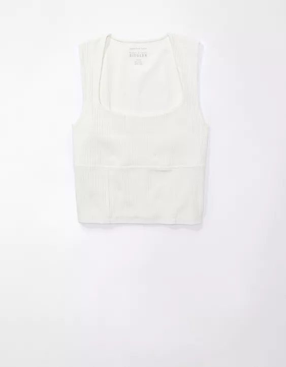 AE X The Ziegler Sisters Cropped Corset Tank Top 3 AE X The Ziegler Sisters Cropped Corset Tank Top - Image 3