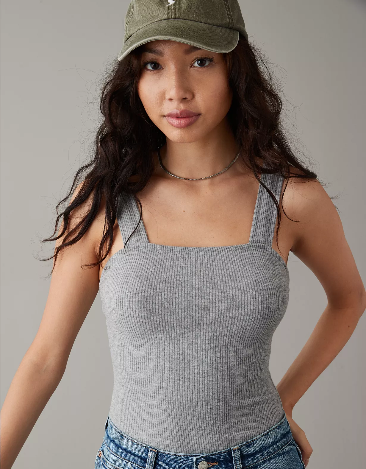 AE Square Neck Plush Bodysuit