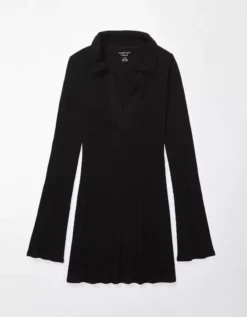 AE Collared Knit Mini Dress -TrendAura Store 0395 7368 073 f