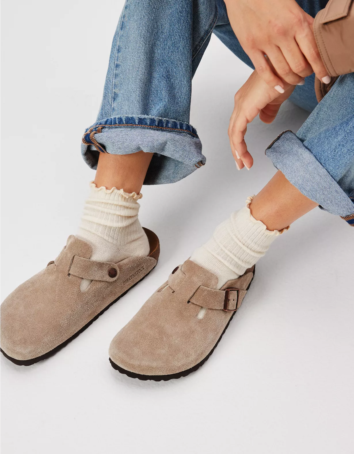 AE Ruffle Trim Boyfriend Sock 3-Pack 1 AE Ruffle Trim Boyfriend Sock 3-Pack