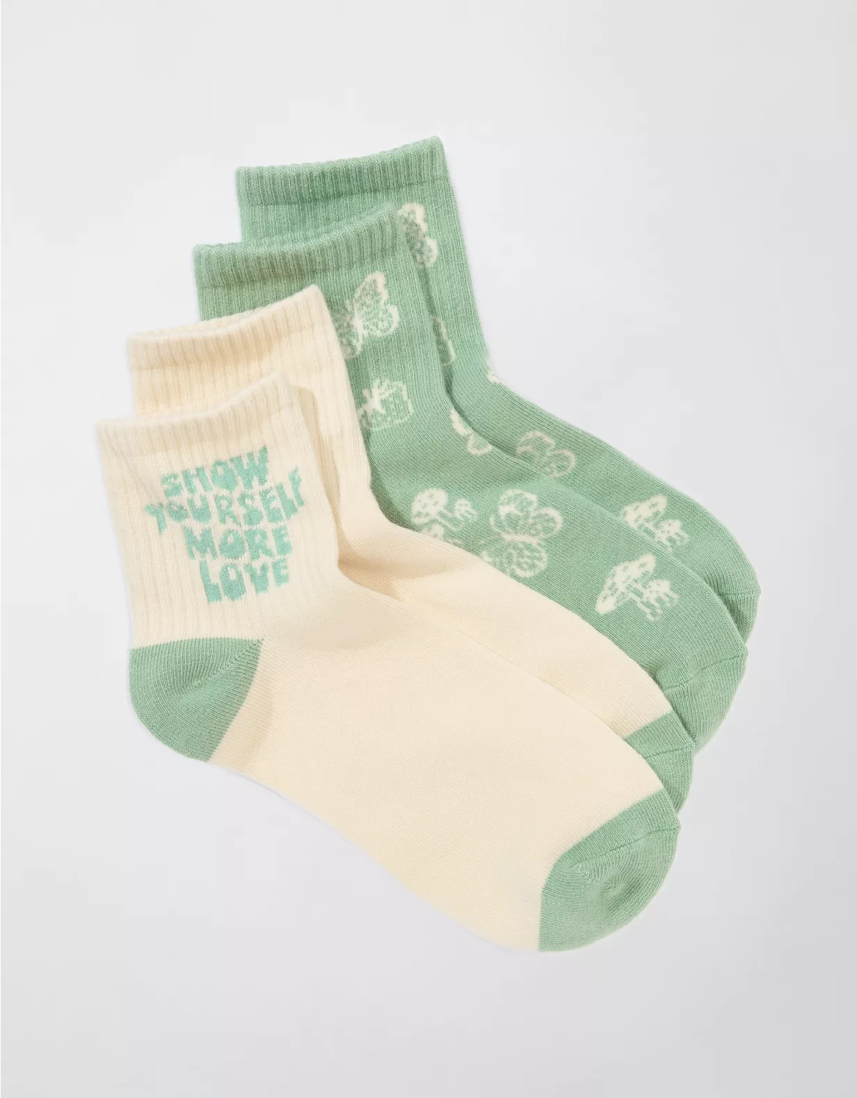 AE Butterfly + Self Love Boyfriend Sock 2-Pack 2 AE Butterfly + Self Love Boyfriend Sock 2-Pack - Image 2