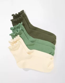 AE Ruffled Boyfriend Sock 3-Pack