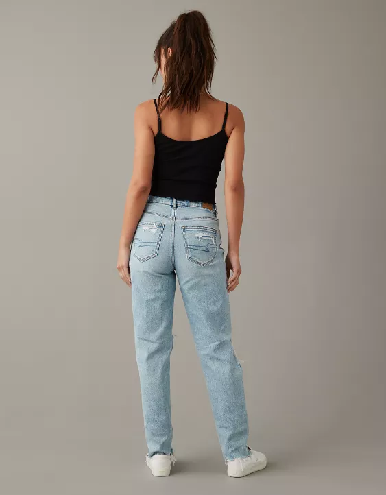 AE Strigid Ripped Mom Jean 2 AE Strigid Ripped Mom Jean - Image 2