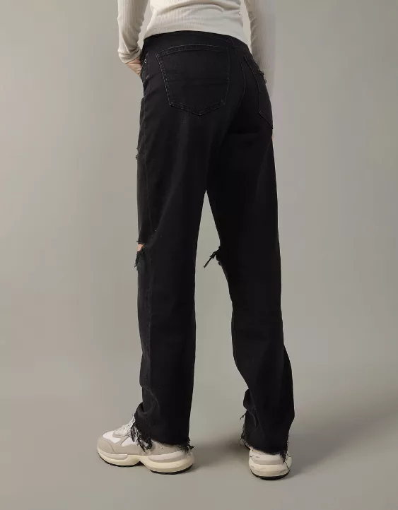 AE Strigid Ripped Super High-Waisted Baggy Straight Jean 2 AE Strigid Ripped Super High-Waisted Baggy Straight Jean - Image 2