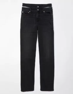 AE Stretch Super High-Waisted Baggy Straight Cut-Out Jean -TrendAura Store 0437 4912 051 f