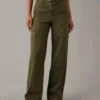 AE Dreamy Drape Stretch Cargo Super High-Waisted Baggy Wide-Leg Pant