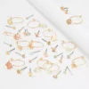 AEO Gold Mini Stud + Hoop Earring 18-Pack