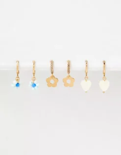 AE Daisy Hoop Earrings 6-Pack -TrendAura Store 0484 6984 900 d1