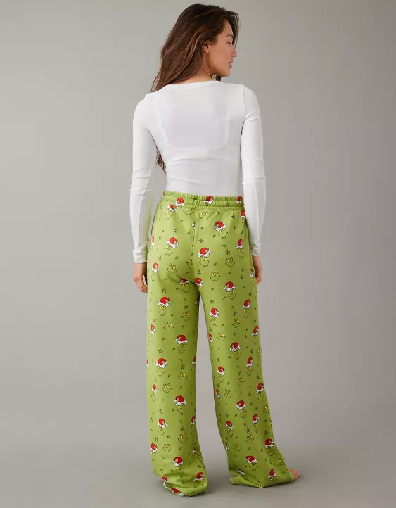 AE Grinch Fleece Wide-Leg PJ Pant 3 AE Grinch Fleece Wide-Leg PJ Pant - Image 3