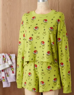 AE Grinch Fall Plush PJ Set