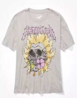 AE Oversized Metallica Graphic Tee 5 AE Oversized Metallica Graphic Tee -TrendAura Store 1095 9463 008 f