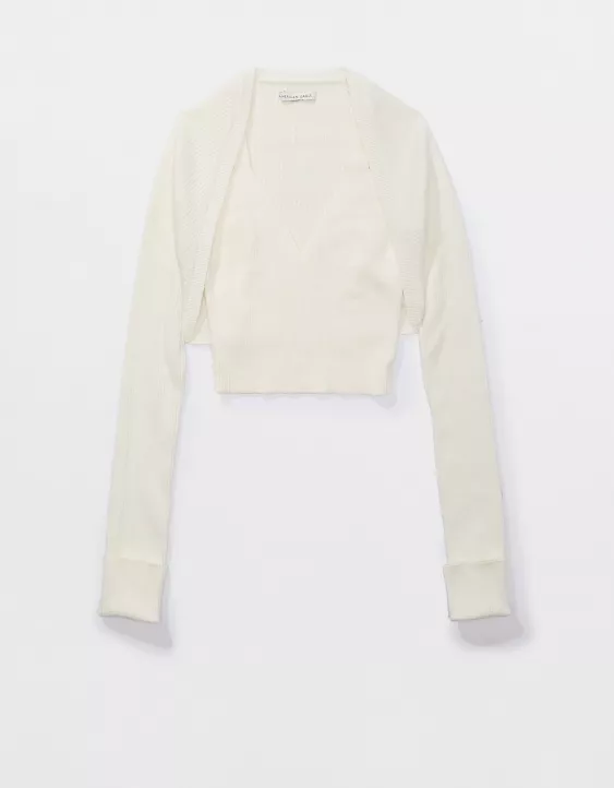 AE Cropped Shrug + Tank Top Set 3 AE Cropped Shrug + Tank Top Set - Image 3