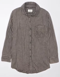 AE Oversized Plaid Flannel Shirt -TrendAura Store 1354 5378 001 f