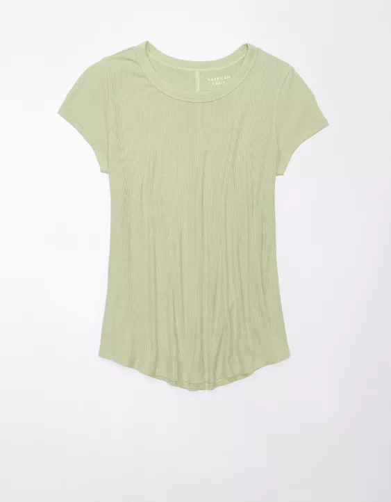 AE Soft & Sexy Ribbed Tee 3 AE Soft & Sexy Ribbed Tee - Image 3