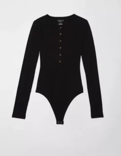 AE Long-Sleeve Henley Bodysuit 5 AE Long-Sleeve Henley Bodysuit -TrendAura Store 3375 9327 001 f