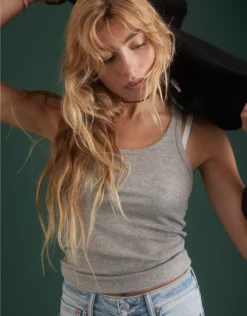 AE77 Premium Cotton Rib Tank