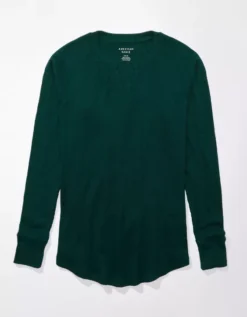 AE Oversized Long-Sleeve Plush Tee -TrendAura Store 4373 9045 788 f