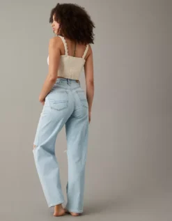 AE Strigid Curvy Super High-Waisted Ripped Baggy Straight Jean -TrendAura Store 4436 4760 987 ob